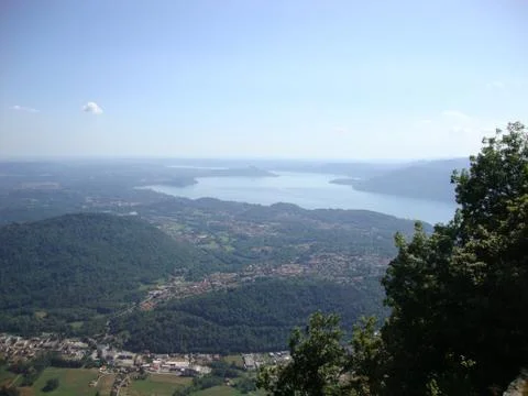 View on a lake Foto stock