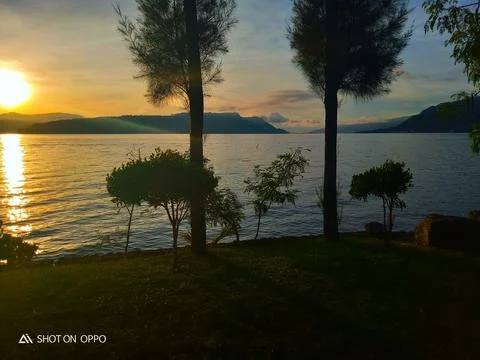 View lake Foto stock