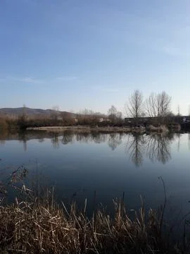 The view of the lake Stock Photos