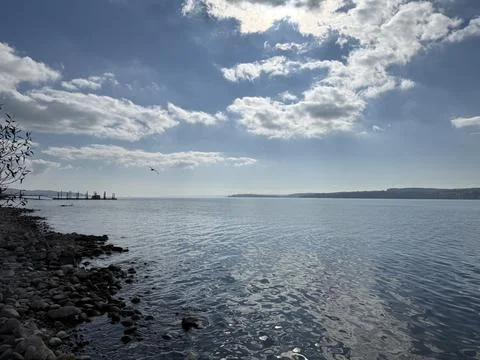 View on the lake Stock Photos