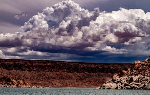 View Of Lake Powell Stock Photos