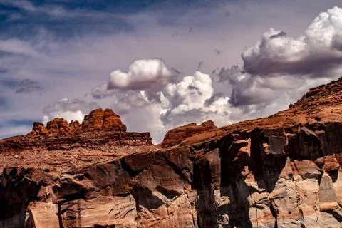 View Of Lake Powell Stock Photos