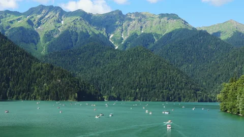 View of Lake Ritsa Stock-Footage 238366985