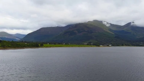 View of the lake. Scotland. Stock Footage 84254199