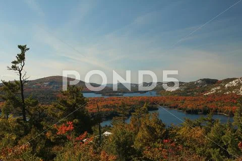 View of the lakes of Killarney in autumn. Stock Photos