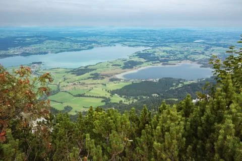 View of the lakes Ostallgau Stock-Fotos