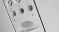 View on lamps in the airplane cabin, demonstration of new equipment, technology HD Footage