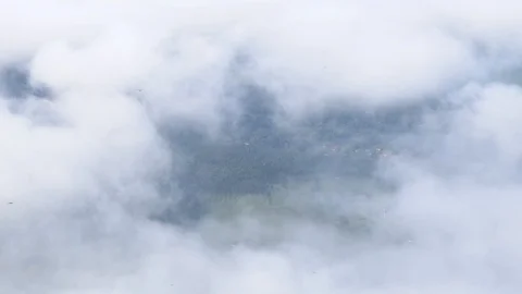 View of the land through clouds Vídeo Stock 118436461