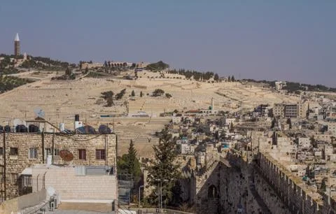 View on the landmarks of jerusalem . Stock Photos