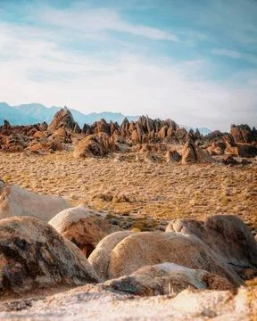 View of landscape in the desert Stock Photos