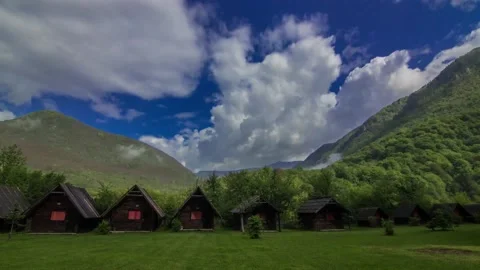 View of the landscape from a drone Stock Footage 229767923