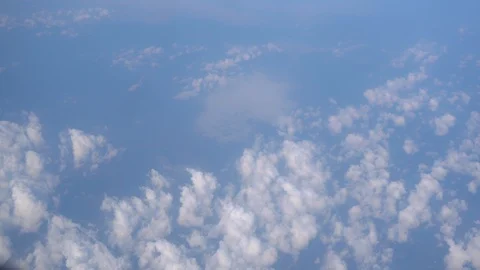 View of landscape, High angle shot taken from an airplane Видео 124537074