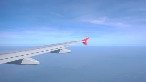 View of landscape, High angle shot taken from an airplane Stock Footage 124537153