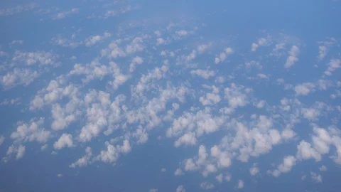 View of landscape, High angle shot taken from an airplane Видео 124537355
