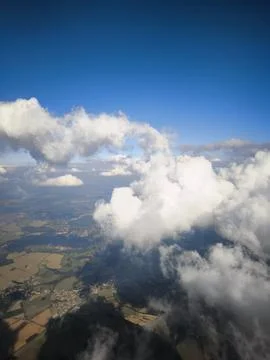 View of the landscape from the plane Fotos Stock