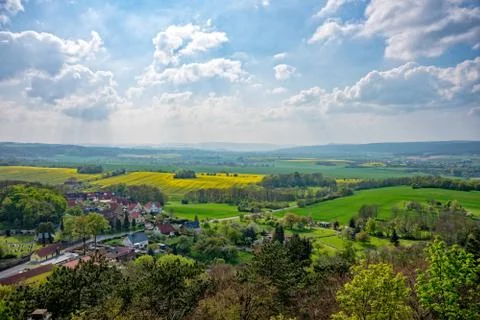 View of landscapes and fields 库存照片