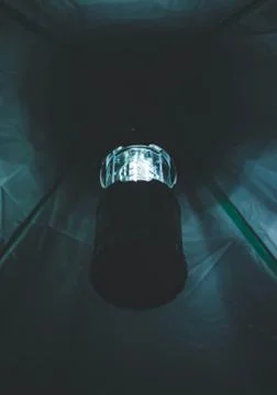 View on a lantern in tent Stock Photos