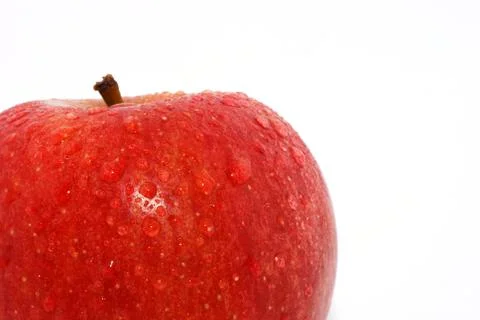 View large apple with drops Stock Photos