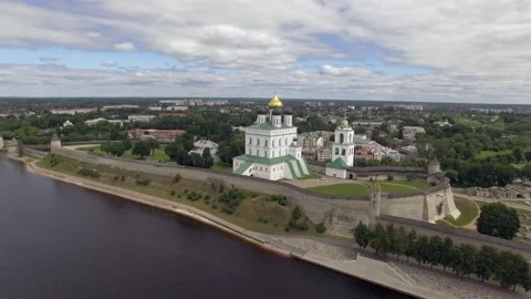 A view of a large building Stock Footage 131961241