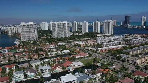 A view of a large city Stock Footage 155458732