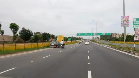 View of large direction sign board Stock Footage 156973832