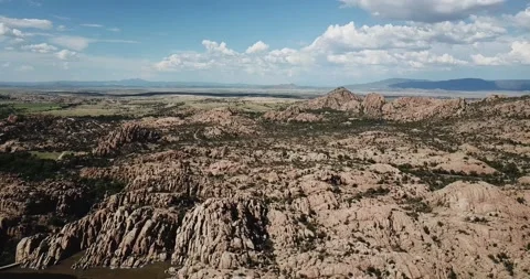 A view of a large rock Stock Footage 155513010