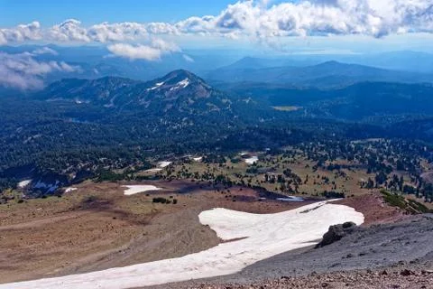 View from Lassen Peak Stock Photos