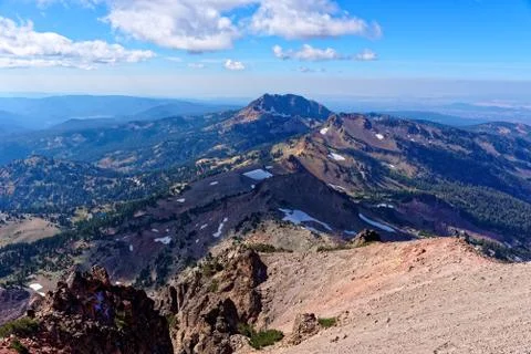 View from Lassen Peak Stock Photos