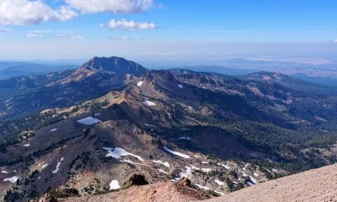 View from Lassen Peak Stock Photos