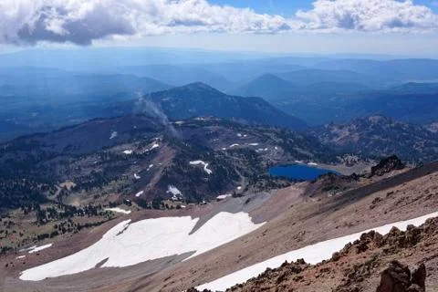 View from Lassen Peak Stock Photos