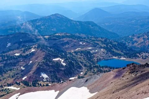 View from Lassen Peak Stock Photos