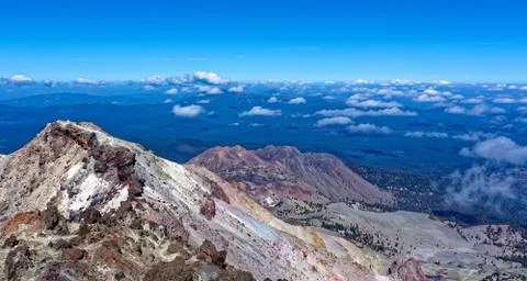 View from Lassen Peak Stock Photos