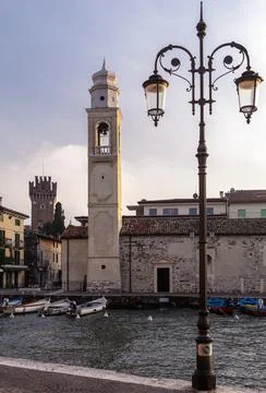 A view of Lazise. Stock Photos
