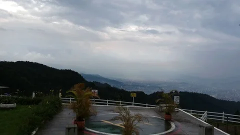 A view leaving from La Catedral Pablo Escobar Prison in Medellin Stock Footage 107790487