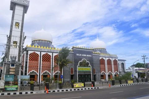 View from the left side of the Great Mosque "Brebes" Stock Photos