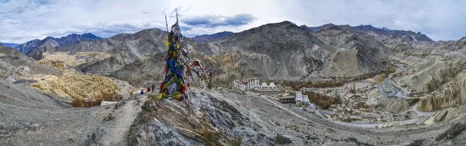 View from Leh monastery Stock Photos