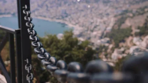 View from the Lekursi Castle Stock Footage 171164859