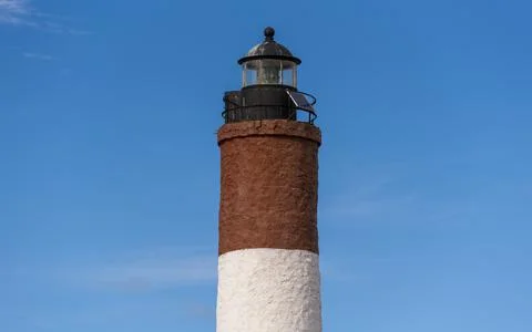 View of Les Eclaireurs lighthouse in the Beagle channel, Ushuaia, Tierra del  Stock Photos