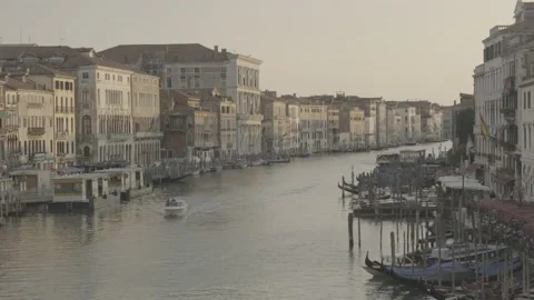 View of the less touristic canals of Venice, Italy Stock Footage 155865267