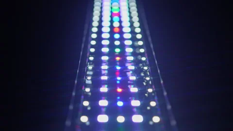 View of light emitting diode led used in many technologies commercial fixtu.. Stock Footage 338299297