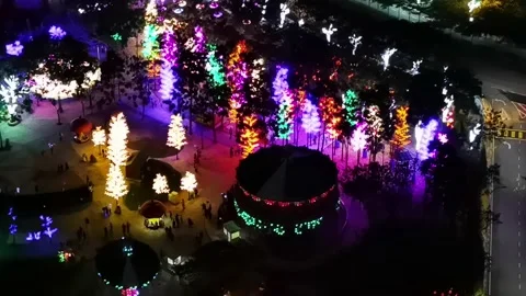 View of Light at I City Shah Alam Selangor Stock Footage 148335238