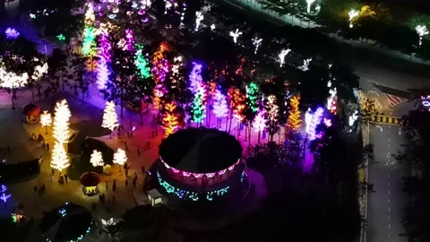 View of Light at I City Shah Alam Selangor Stock Footage 148335302