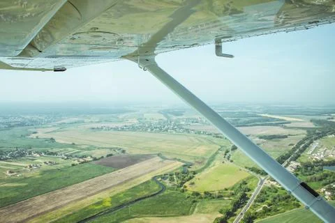 View from the light plane Stock Photos