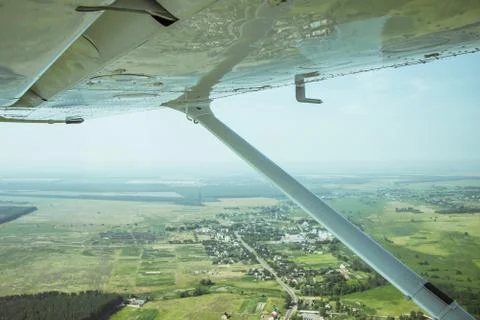 View from the light plane Stock Photos