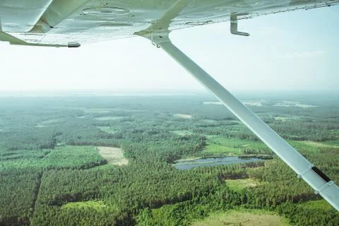 View from the light plane Stock Photos
