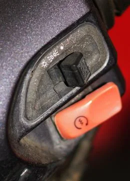 View of Light  switch of a two wheeler motor cycle Stock Photos