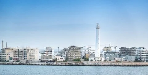 View of lighthouse and skyline Stock Photos