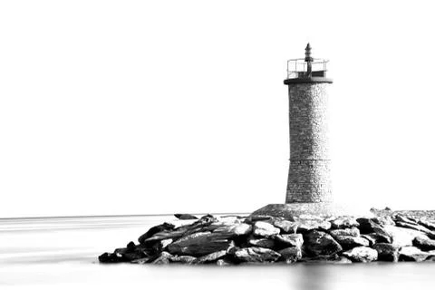 View on lighthouse in bastia Stock-Fotos