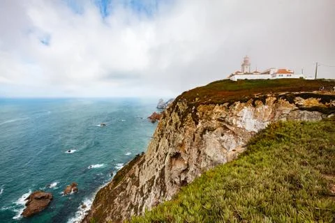 A view of the lighthouse from Cape Rock Stock Photos