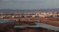 View from the lighthouse hill at Faros Beach place, Paphos city, Cyprus HD Footage